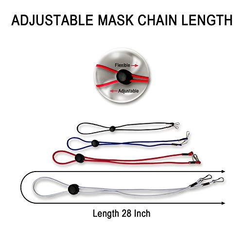 5Pcs Adjustable Length Face Masks Lanyard - Masks Chain Holder - Mask Lanyard...