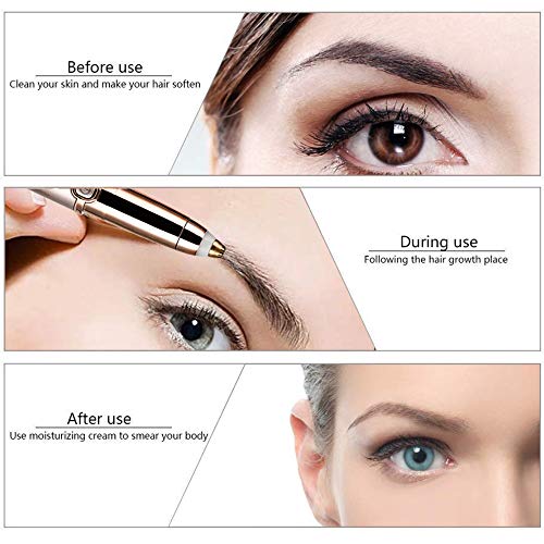 Eyebrow Hair Remover, SiKii Painless-Precision Eyebrow Trimmer Brows Epilator...