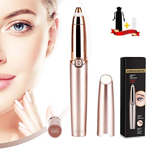 Eyebrow Hair Remover, SiKii Painless-Precision Eyebrow Trimmer Brows Epilator...