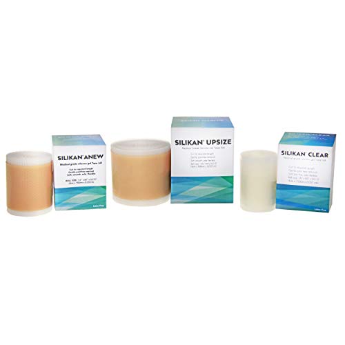 Silikan Clear Gel Silicone Scar Tape-Invisible Medical Grade Silicon Scar Rep...