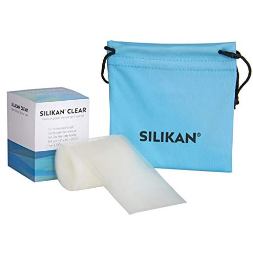 Silikan Clear Gel Silicone Scar Tape-Invisible Medical Grade Silicon Scar Rep...