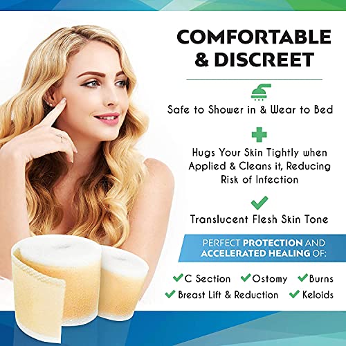 Silikan Upsize Gel Scar Silicone Tape- Medical Grade Silicona Silikan Scar Re...