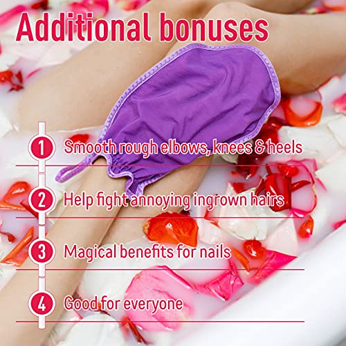 Silk Care Body Scrubber Set 2 in 1, Deep Exfoliating Body And Face Scrubbers ...