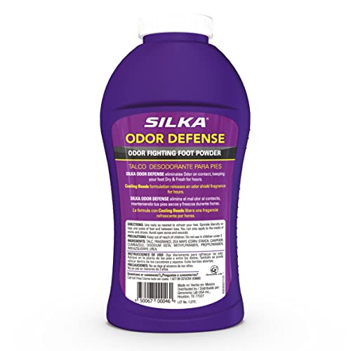 SILKA Odor Fighting Foot Powder, 6 Ounce