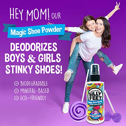 Shoe Smell Foot Spray | Grape Shoe Spray Eliminator Kids Feet and Sweat | Chi...
