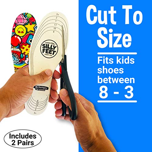 Silly Feet Kids Insoles | Child Replacement Insole Shoe Sole Inserts for Chil...