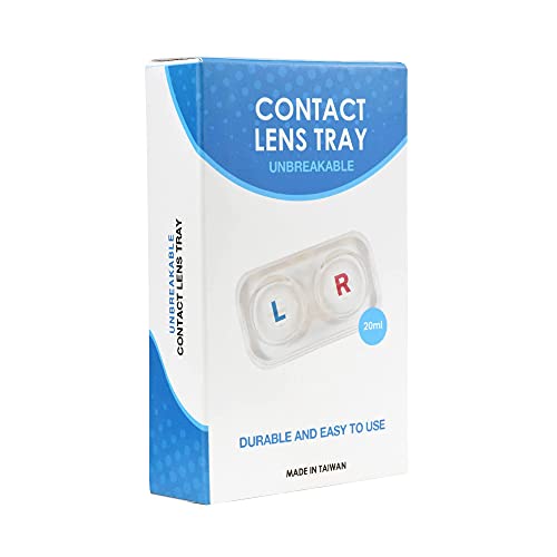 Large See-Through Hard Plastic Assorted Compact Contact Lens Case/Tray