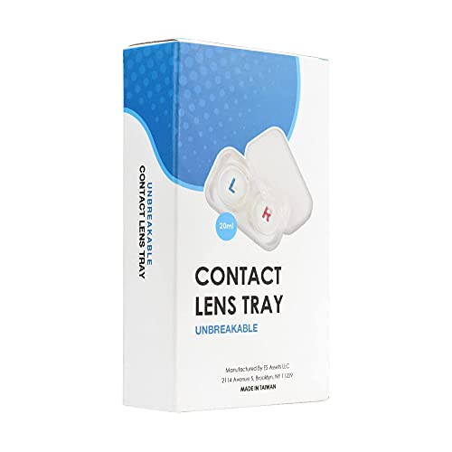 Large See-Through Hard Plastic Assorted Compact Contact Lens Case/Tray