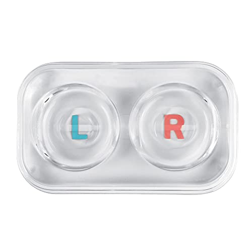 Large See-Through Hard Plastic Assorted Compact Contact Lens Case/Tray