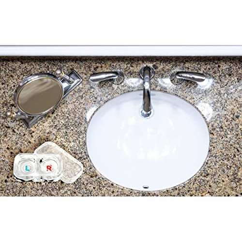 Large See-Through Hard Plastic Assorted Compact Contact Lens Case/Tray