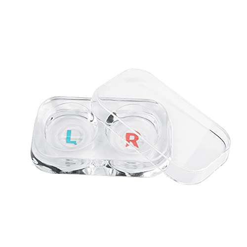 Large See-Through Hard Plastic Assorted Compact Contact Lens Case/Tray