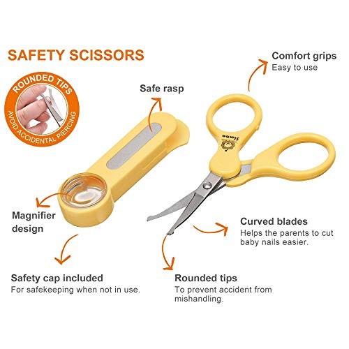 Simba Toddler Safety Scissor with Nail Filer and Magnifying Glass