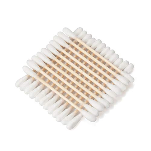 Cotton Swabs, Wooden Cotton Sticks for Ear, 2000ct(20 Pack), 100% Cotton, Dou...