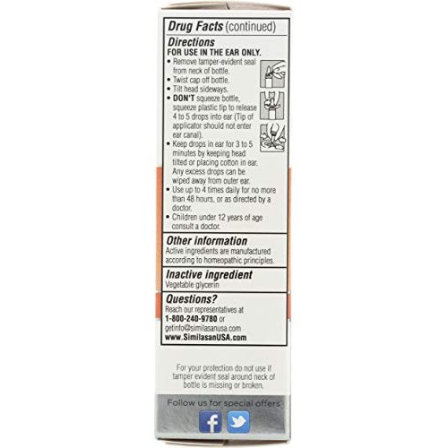 Similasan, Ear Drops Earache Relief, 0.33 Fl Oz