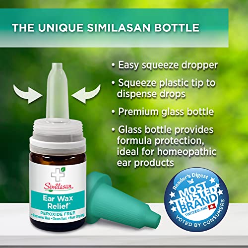 Similasan Ear Wax Removal Kit, 0.33 Ounce Bottle, Ear Drops with Bulb Syringe...