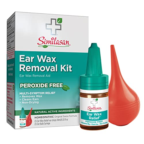 Similasan Ear Wax Removal Kit, 0.33 Ounce Bottle, Ear Drops with Bulb Syringe...