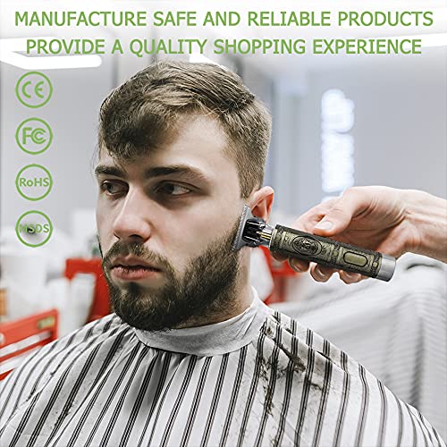 Professional Hair Clippers for Men, Pro Li Outline Trimmer with Cape,T Blade ...