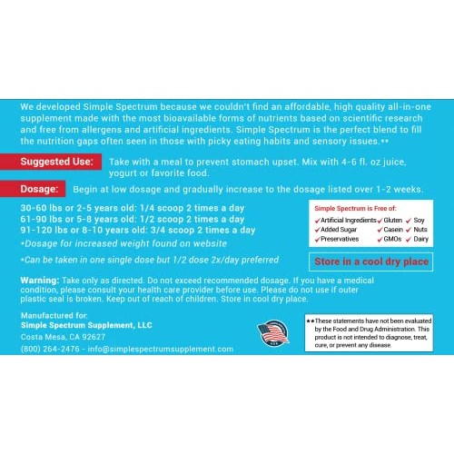 Simple Spectrum Vitamin Supplement