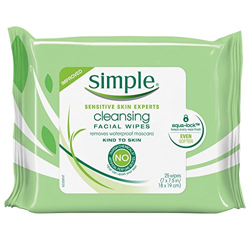 Simple Cleansing Facial Wipes 25 Count (6 Pack)