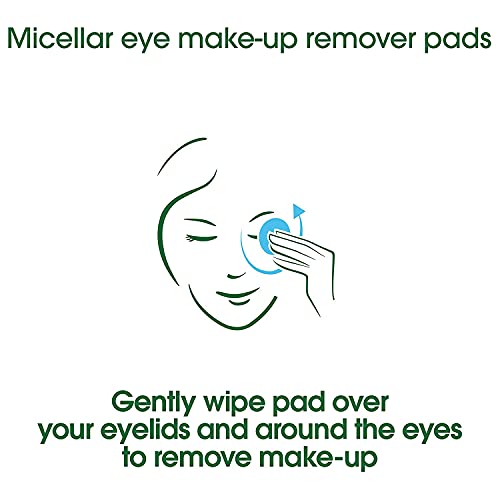 Simple Water Boost Micellar Make-Up Remover, Eye Pads, 30 Count (Pack of 6)