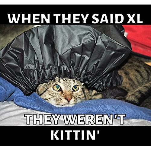 XL Shower Cap - Adjustable & WaterProof By Simply Elegant: The Satin Dream Ju...