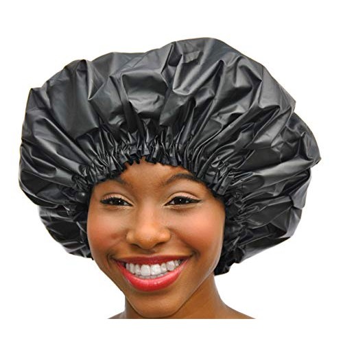 XL Shower Cap - Adjustable & WaterProof By Simply Elegant: The Satin Dream Ju...