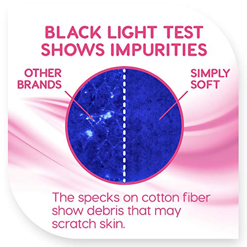 Simply Soft Cotton Rounds, 100% Cotton, Absorbent and Textured Cotton Pads ar...