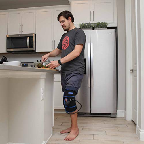 Cold Therapy Knee Ice Wrap with Compression and 2 Ice Gel Packs - Essential K...