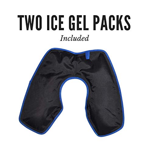 Cold Therapy Knee Ice Wrap with Compression and 2 Ice Gel Packs - Essential K...