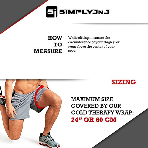 Cold Therapy Knee Ice Wrap with Compression and 2 Ice Gel Packs - Essential K...