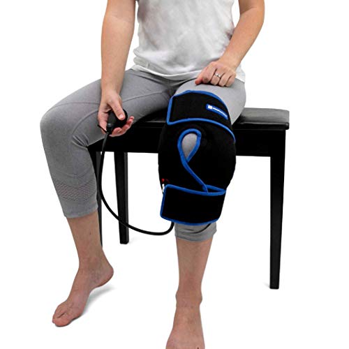 Cold Therapy Knee Ice Wrap with Compression and 2 Ice Gel Packs - Essential K...