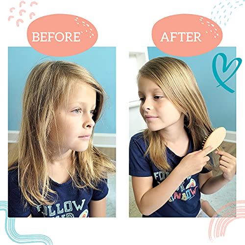 Baby Hair Brush and Comb Set for Newborn and Toddler Boy or Girl - Wooden Bab...