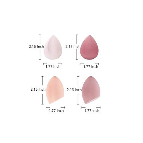 SINEN 4 Pcs Dry and Wet Use Makeup Sponge Set Blender Beauty Foundation Blend...