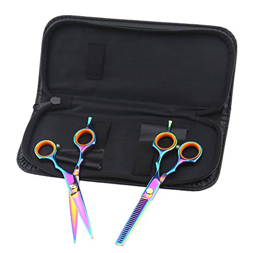 SING F LTD Professional Hair Scissors 5.5 Inch Cutting Thinning Shears Barber...