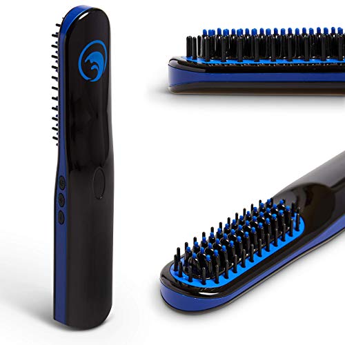 Beard Straightener, Cordless Beard and Hair Straightening Comb, Rechargeable,...