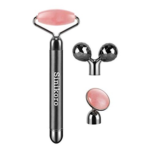 Sinikoro 3-in-1 Electric Jade Roller Massager 3D Roller Facial Roller & Face ...