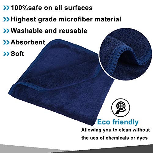 SINLAND Microfiber Facial Cloths Fast Drying Washcloth Absorbent Face Wash Cl...