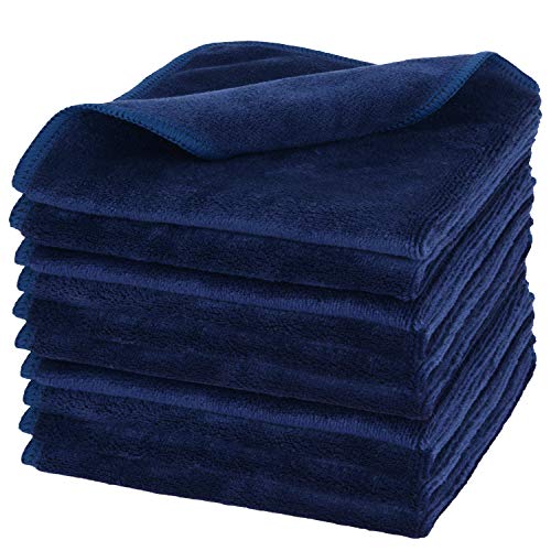 SINLAND Microfiber Facial Cloths Fast Drying Washcloth Absorbent Face Wash Cl...