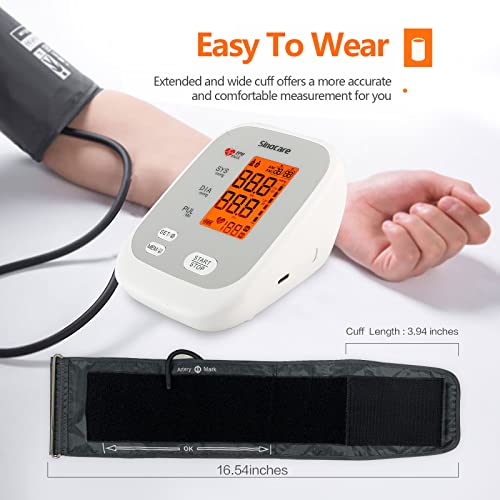 Sinocare Blood Pressure Monitor,Automatic Upper Arm Machine Digital BP Monito...