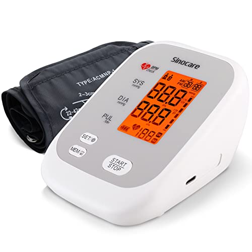 Sinocare Blood Pressure Monitor,Automatic Upper Arm Machine Digital BP Monito...
