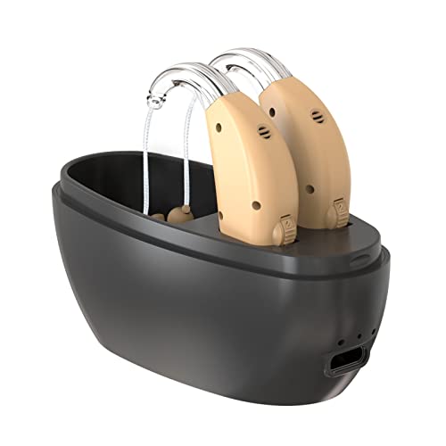 Hearing Aids,Seniors Rechargeable Hearing Amplifier with Noise Cancelling for...