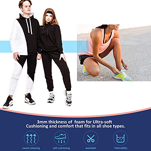 3 Pairs Breathable Shoe Insoles Inserts Ultra-Soft Cushioning Walking Comfort...