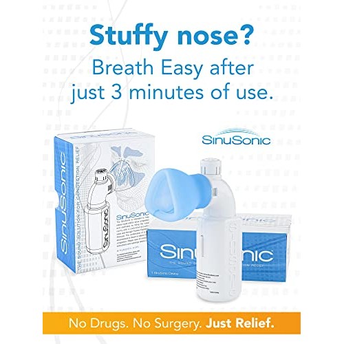 SinuSonic Nasal Congestion Relief Device, 6-Month Supply — Clinically Proven ...
