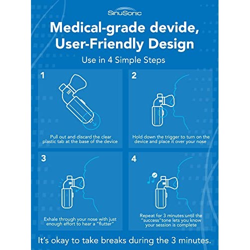 SinuSonic Nasal Congestion Relief Device, 6-Month Supply — Clinically Proven ...