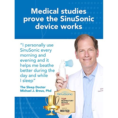 SinuSonic Nasal Congestion Relief Device, 6-Month Supply — Clinically Proven ...