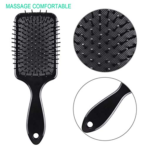 SIQUK 6 Pieces Hair Brush Comb Set Paddle Brush Detangle Hair Brush and Black...