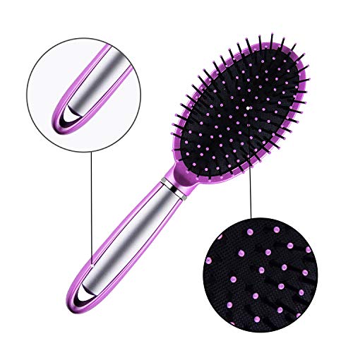 SIQUK 7 Pcs Hair Brush and Comb Set Round Brush Paddle Brush Detangle Hair Br...