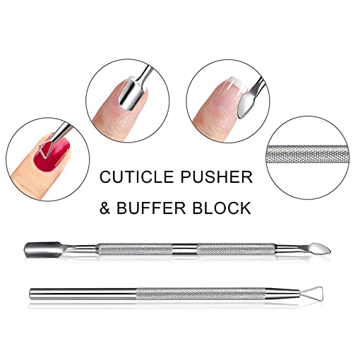 SIQUK Gel Nail Polish Remover Tools Kit with 600 Pcs Wipe Cotton Pads 20 Pcs ...