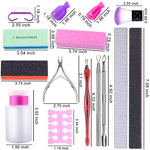 SIQUK Nail Polish Remover Tools Kit Including 750 Pcs Wipe Cotton Pads 20 Pcs...