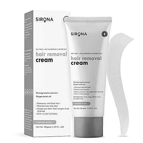 Sirona Hair Removal Cream for Women - 1.69 Fl Oz | with No Talc, No Harmful C...